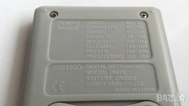 Джобен цифров метроном SEIKO DM70 със звук, снимка 6 - Други - 43254092