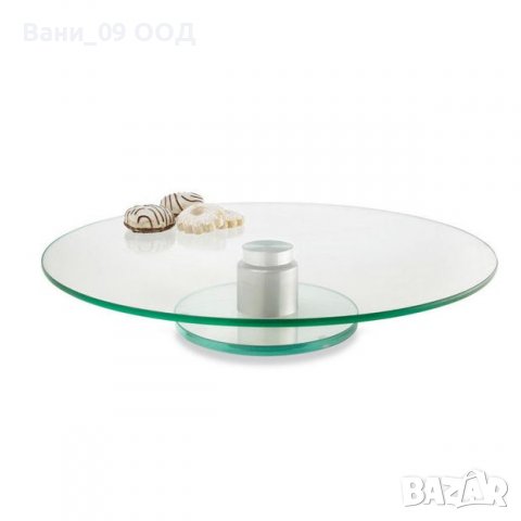 Стъклено плато за торта, снимка 2 - Други - 39101527