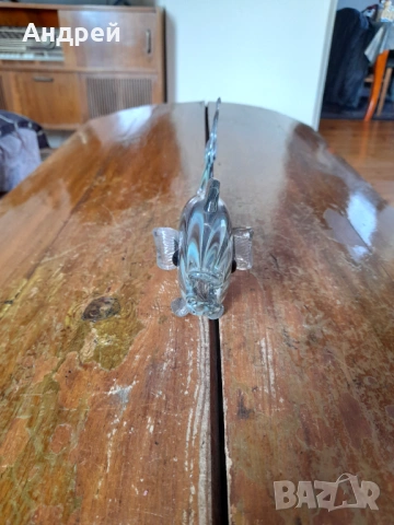 Стъклена фигура,фигурка,риба #5, снимка 2 - Други ценни предмети - 53024376