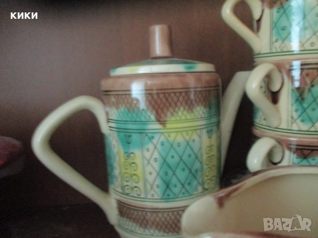 Сервиз за кафе/ чай Порцелан с печат/плато, снимка 8 - Сервизи - 44611772