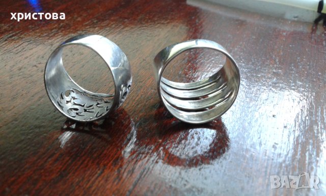 Дам.сребърни пръстени, снимка 7 - Пръстени - 39119504