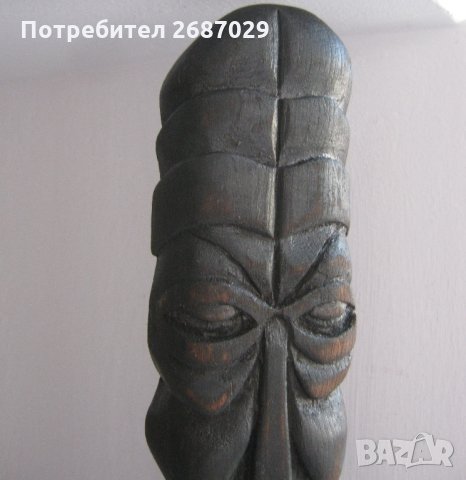 Лице глава маска статуетка пано скулптура дърворезба, снимка 5 - Пана - 28949797