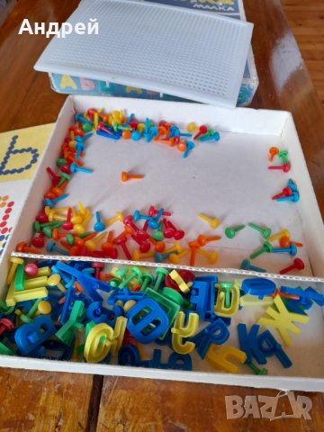 Стара детска Мозайка Малка Азбука, снимка 3 - Други ценни предмети - 38635774