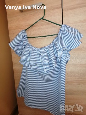 In style блузка с къдрици-нова, снимка 2 - Тениски - 34600102