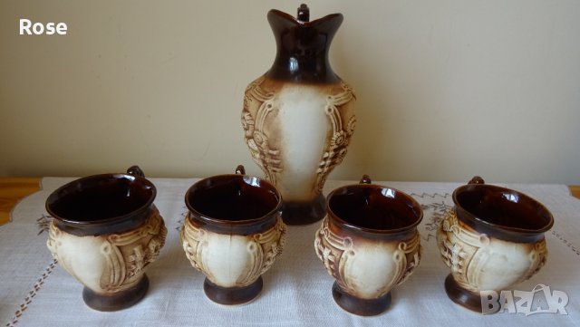 За любителите на релефната керамика – сервиз „Молдова“ , снимка 9 - Сервизи - 37383778