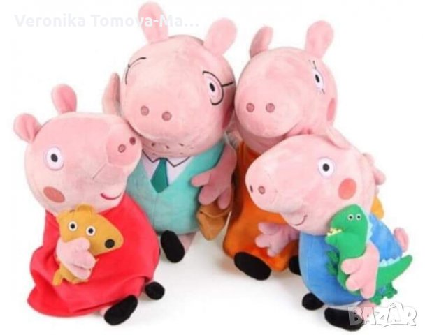 Пепа прасенце Peppa pig и семейство, снимка 1 - Плюшени играчки - 24087403