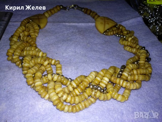 ОГЪРЛИЦА от РОГ / КАМИЛСКА КОСТ МАЙСТОРСКА РЪЧНА ЕТНО СТИЛ ИЗРАБОТКА МЪНИСТЕНА 32795, снимка 4 - Колиета, медальони, синджири - 39201808