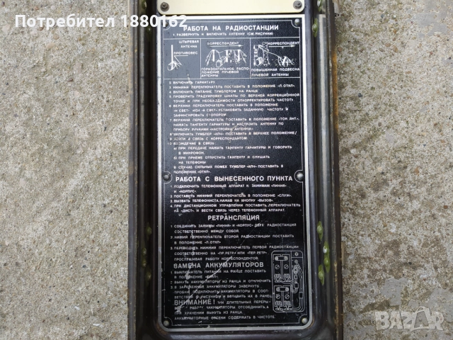 Капаци за Съветски радиостанции от типа на Р-105 м, снимка 2 - Антикварни и старинни предмети - 52306706