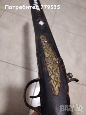СТАРА РЕПЛИКА НА КРЕМЪЧНА ПУШКА, снимка 6 - Антикварни и старинни предмети - 52791849