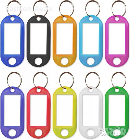 Нови 10 броя Ключодържатели с етикети за багаж офис ключ надписи