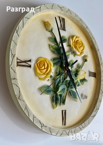 Винтидж стенен часовник, снимка 3 - Стенни часовници - 51678253