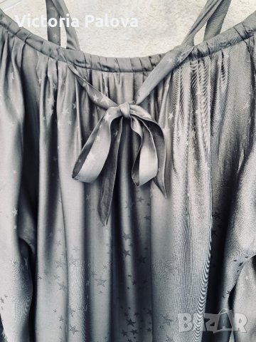 Прекрасна копринена блуза STAR JAQUARD, снимка 10 - Блузи с дълъг ръкав и пуловери - 27208543