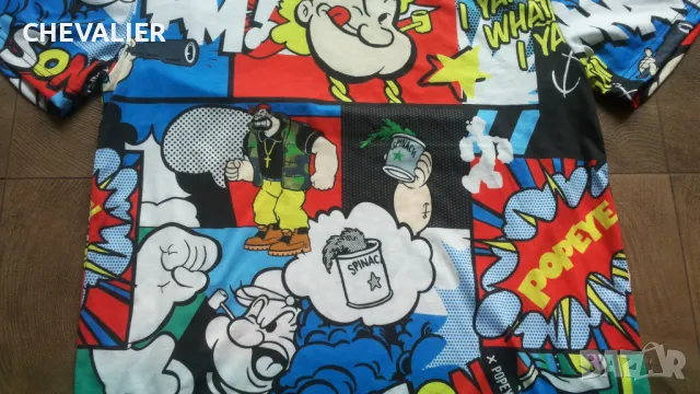 REASON POPEYE T-Shirt Размер S мъжка тениска 4-64, снимка 5 - Тениски - 47901897