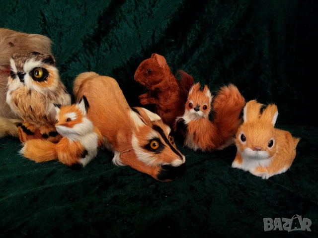 Плюшени играчки - Занаяти с кожа,лисица,тюлен,бухал,катерица, снимка 4 - Колекции - 51464721