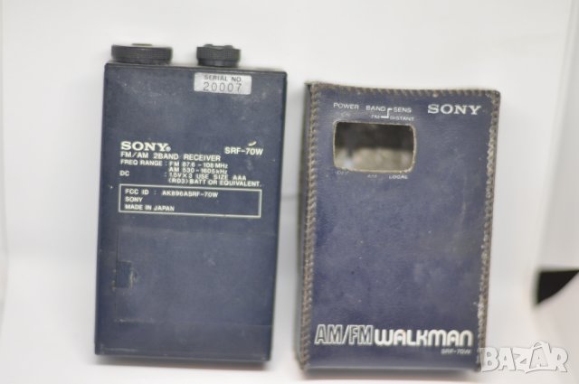 Sony AM/FM Walkman SRF-70W, снимка 2 - Радиокасетофони, транзистори - 37676923