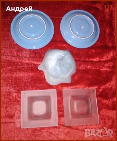 Лот: в светлосиньо, снимка 2 - Чинии - 27086082