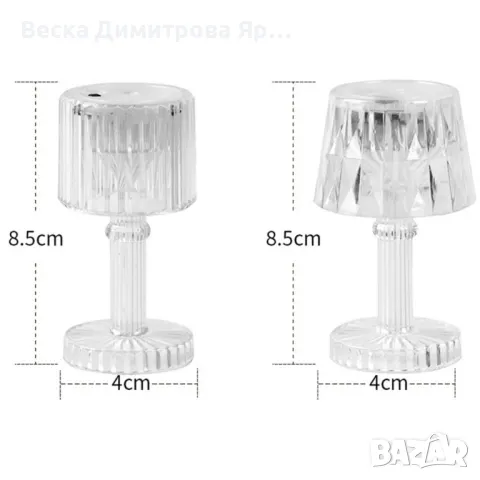 Мини LED нощна лампа с бутон за самозахранване на батерията, снимка 6 - Друга електроника - 47915281