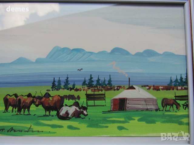 Серия традиционни картини живопис - Монголия, снимка 2 - Картини - 33656624