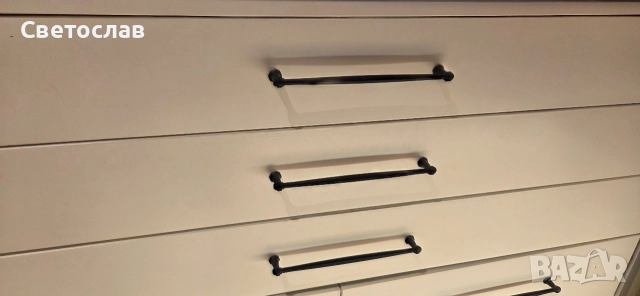 Метални черни дръжки за мебели, снимка 4 - Шкафове - 52909274