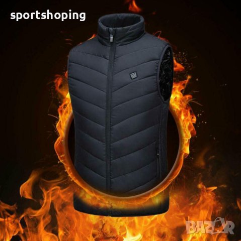 Електрически затоплящ елек с USB и 6 нагряващи точки