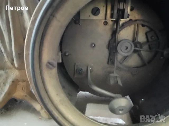 каминен настолен часовник 38/28 см, снимка 3 - Декорация за дома - 48716003