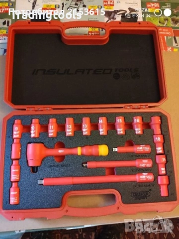 DRAPER EXPERT 3/8 изолирани 1000V гедоре /гидория 19части вложки камъни комплект, снимка 2 - Гедорета - 52860126