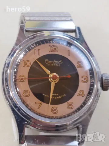 Колекционен военен пилотски ненски часовник Hanhart(Ханхарт)