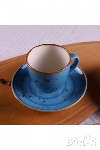 Комплект от 6 чаши за кафе с 6 чинийки / Сервиз за кафе от 12 части, снимка 3 - Сервизи - 39814984