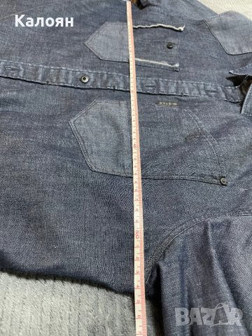 G star RAW дънкова риза (размер L), снимка 6 - Ризи - 42968399