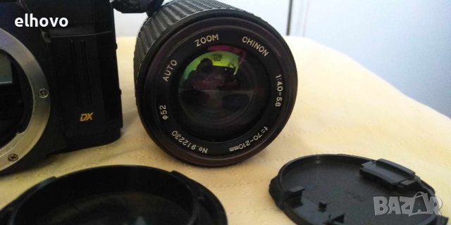 Комплект Фотоапарат CHINON CP-7M+обективи, снимка 4 - Фотоапарати - 43657532