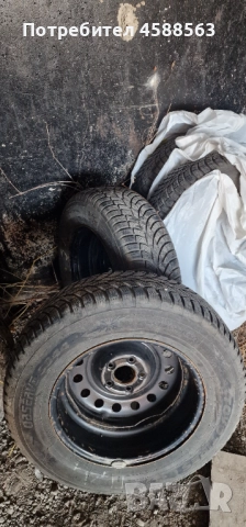 Продавам 4бр зимни гуми с джанти 16 цола