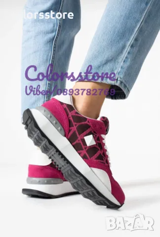 Дамски маратонки Valentino-циклама-VL-E155