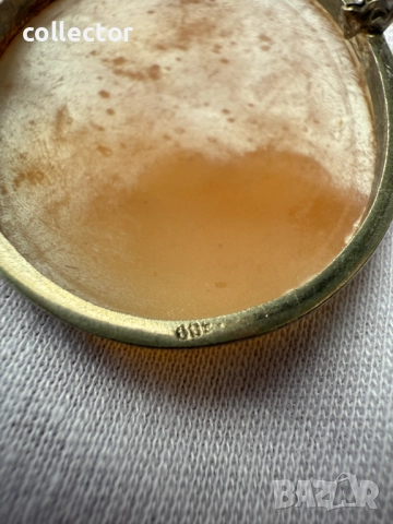 Стара сребърнa брошка / висулка - "Камея".   №7634, снимка 6 - Колиета, медальони, синджири - 52500791