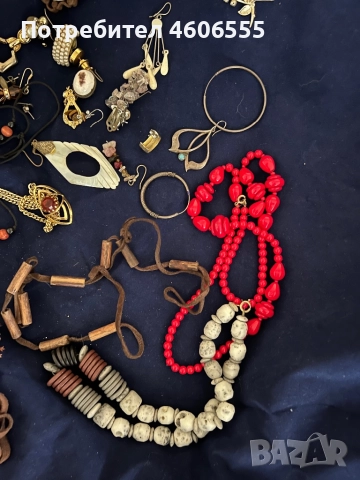 Лот от стари използвани единични обеци,брошки и гердани.., снимка 7 - Други - 52390725