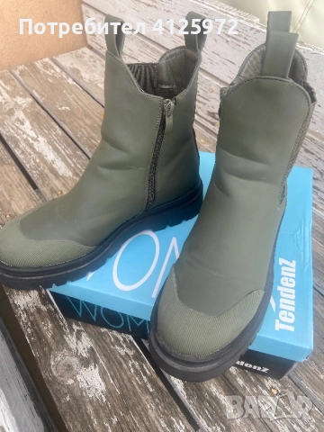 Дамски зелени боти Tendenz, 38 номер