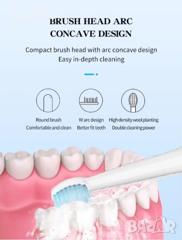 Електрическа четка за зъби с 3 глави Kemei, снимка 6 - Други - 40532019