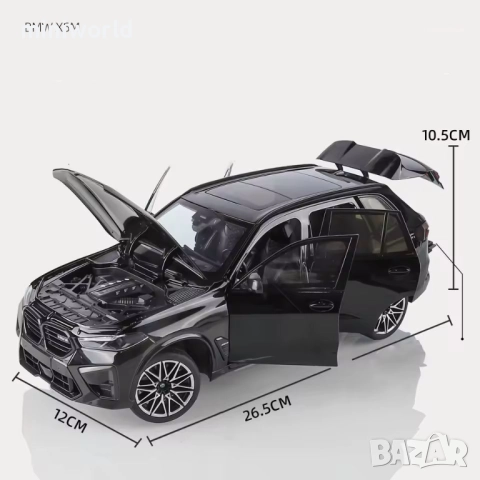 BMW X5M iM SUV 2025 - мащаб 1:18 на PAUDI моделът е нов в кутия, снимка 4 - Колекции - 52311308