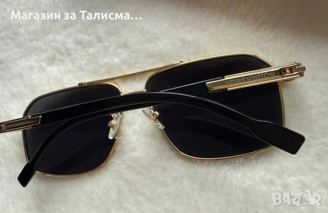Слънчеви очила Louis Vuitton – метална рамка, с кутия и аксесоари, снимка 4 - Слънчеви и диоптрични очила - 53570442