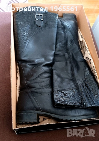 Продавам два чифта ботуши от естествена кожа , снимка 5 - Дамски ботуши - 52536075