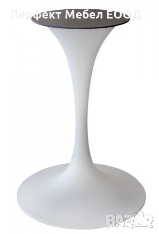 Крак,основа,стойка за маса дизайнерска-бял,черен,инокс цвят