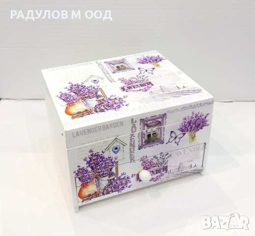 Стилна кутия за бижута с огледало и чекмедже /94884/, снимка 6 - Подаръци за жени - 43309297
