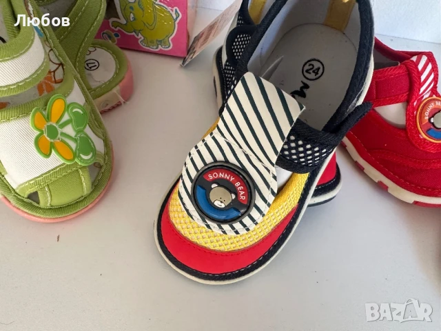Бебешки сандали със звук, снимка 6 - Бебешки обувки - 50888901