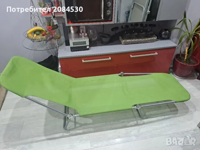 Шезлонг с двустранно регулиране 180/55см, снимка 12 - Градински мебели, декорация  - 49700978
