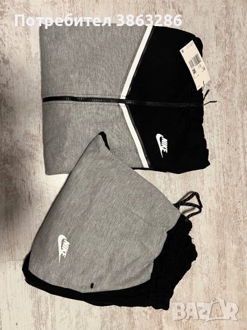 Мъжки екип Nike Tech Fleece Grey and Black, снимка 3 - Спортни дрехи, екипи - 44063547