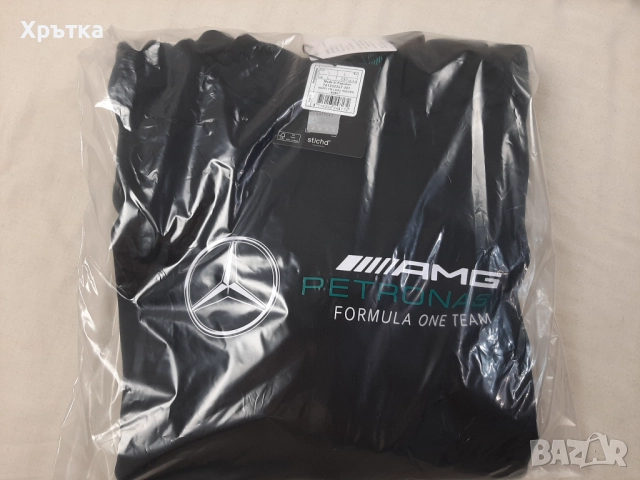 Mercedes AMG F1 Logo Hoodie - Оригинален суитшърт размер L, снимка 10 - Суичъри - 52938998