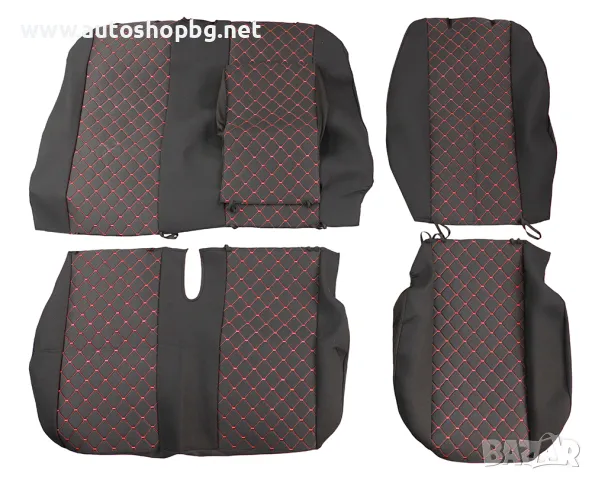 2+1 Лукс Калъфи черни За Седалки за Mercedes Sprinter след 2006г., снимка 2 - Аксесоари и консумативи - 48452326