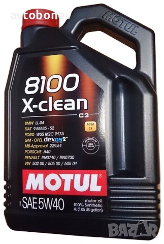 Двигателно масло MOTUL 8100 X-CLEAN 5W40 C3, снимка 3 - Части - 31242139