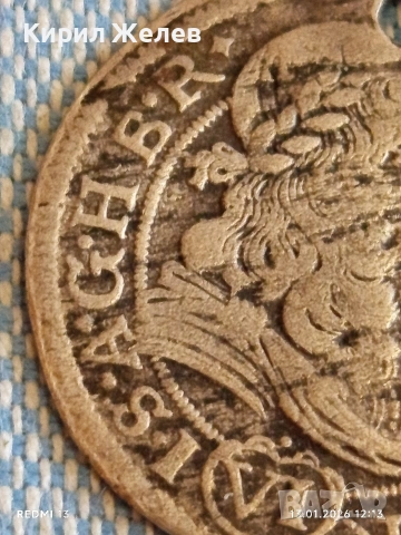 Сребърна монета 6 кройцера 1683г. Леополд първи Австрия 52908, снимка 4 - Нумизматика и бонистика - 53083639