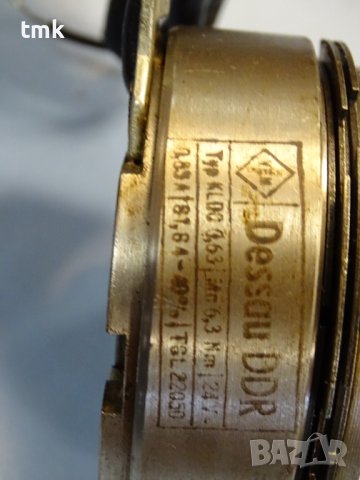 Съединител електромагнитен Dessau KLDO 0.63 24VDC electromagnetic clutch, снимка 7 - Резервни части за машини - 37999472