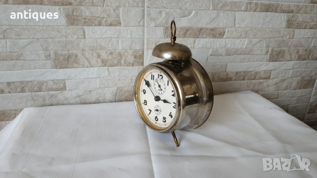Стар немски часовник / будилник - HALLER - Made in Germany - 1930г., снимка 4 - Антикварни и старинни предмети - 38054799